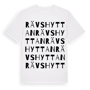 Rävshyttan ordlek t-shirt – ekologisk bomull t-shirt från Pinshirt