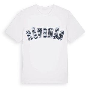 Rävsnäs college t-shirt – ekologisk bomull t-shirt från Pinshirt