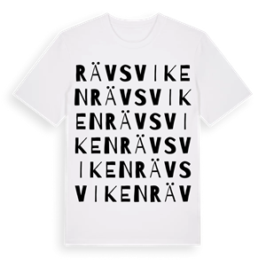 Rävsviken ordlek t-shirt – ekologisk bomull t-shirt från Pinshirt