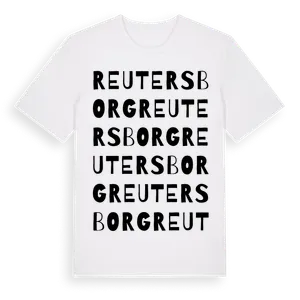 Reutersborg ordlek t-shirt – ekologisk bomull t-shirt från Pinshirt