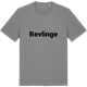 Mid Heather Gray t-shirt med Revlinge fetstil t-shirt