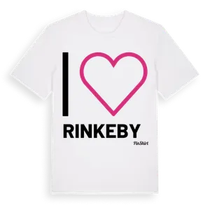 Jag älskar Rinkeby t-shirt stort tryck – ekologisk bomull t-shirt från Pinshirt