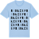 Blue Soul t-shirt med Rinkeby ordlek t-shirt