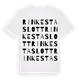 White t-shirt med Rinkesta slott ordlek t-shirt