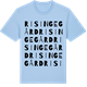 Blue Soul t-shirt med Risinge Gård ordlek t-shirt