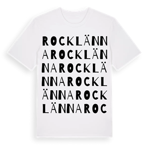 Rocklänna ordlek t-shirt – ekologisk bomull t-shirt från Pinshirt