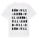 Röda villan ordlek t-shirt