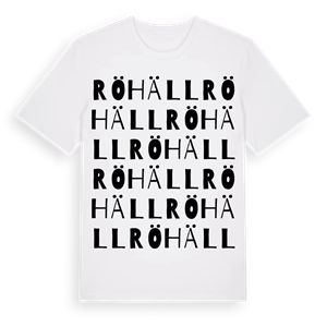 Röhäll ordlek t-shirt – ekologisk bomull t-shirt från Pinshirt