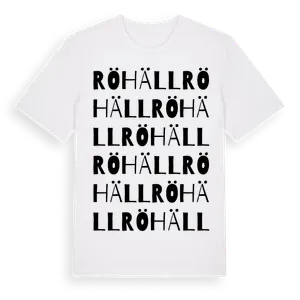 Röhäll ordlek t-shirt – ekologisk bomull t-shirt från Pinshirt