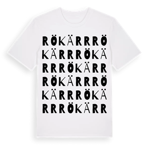 Rökärr ordlek t-shirt – ekologisk bomull t-shirt från Pinshirt
