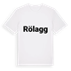 White t-shirt med Rölagg fetstil t-shirt