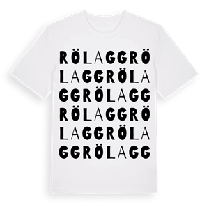 Rölagg ordlek t-shirt – ekologisk bomull t-shirt från Pinshirt