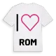 Jag älskar Rom t-shirt stort tryck