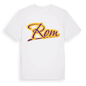 Rom baseball t-shirt – ekologisk bomull t-shirt från Pinshirt