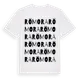 White t-shirt med Römora ordlek t-shirt