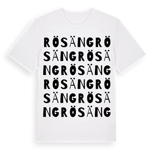 Rösäng ordlek t-shirt – ekologisk bomull t-shirt från Pinshirt