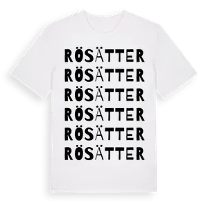 Rösätter ordlek t-shirt – ekologisk bomull t-shirt från Pinshirt