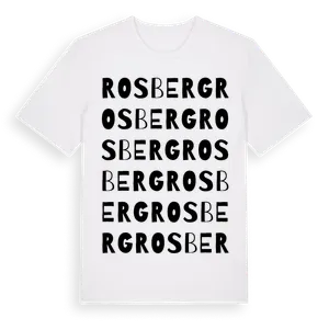 Rosberg ordlek t-shirt – ekologisk bomull t-shirt från Pinshirt
