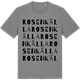 Mid Heather Gray t-shirt med Rosenkälla ordlek t-shirt