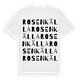 Rosenkälla ordlek t-shirt