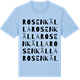 Blue Soul t-shirt med Rosenkälla ordlek t-shirt