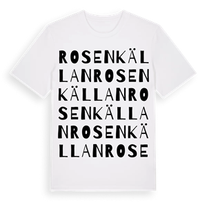 Rosenkällan ordlek t-shirt – ekologisk bomull t-shirt från Pinshirt