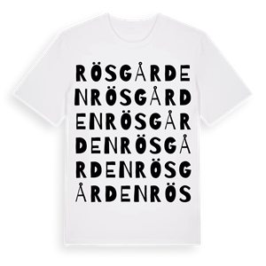 Rösgården ordlek t-shirt – ekologisk bomull t-shirt från Pinshirt