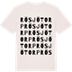 Vintage White t-shirt med Rösjötorp ordlek t-shirt