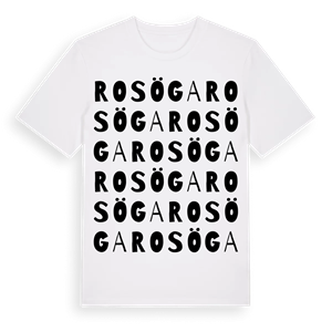 Rosöga ordlek t-shirt – ekologisk bomull t-shirt från Pinshirt