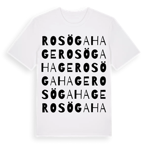 Rosöga hage ordlek t-shirt – ekologisk bomull t-shirt från Pinshirt