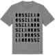 Mid Heather Gray t-shirt med Rosselbo ordlek t-shirt
