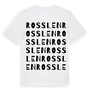 Rosslen ordlek t-shirt – ekologisk bomull t-shirt från Pinshirt