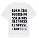 White t-shirt med Rosslen ordlek t-shirt