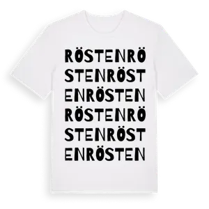 Rösten ordlek t-shirt – ekologisk bomull t-shirt från Pinshirt