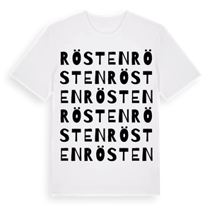 Rösten ordlek t-shirt – ekologisk bomull t-shirt från Pinshirt