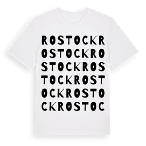 Rostock ordlek t-shirt – ekologisk bomull t-shirt från Pinshirt