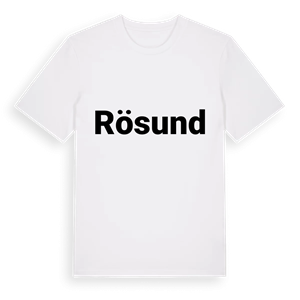 Rösund fetstil t-shirt – ekologisk bomull t-shirt från Pinshirt