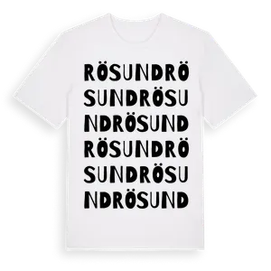Rösund ordlek t-shirt – ekologisk bomull t-shirt från Pinshirt
