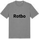Mid Heather Gray t-shirt med Rotbo fetstil t-shirt