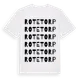 White t-shirt med Rotetorp ordlek t-shirt