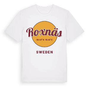 Roxnäs cirkel t-shirt – ekologisk bomull t-shirt från Pinshirt
