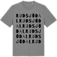 Mid Heather Gray t-shirt med Rudsjödal ordlek t-shirt