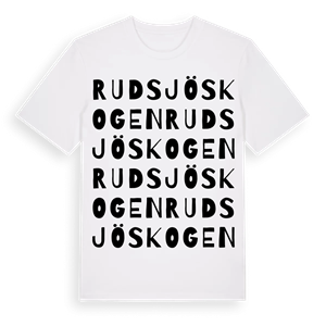 Rudsjöskogen ordlek t-shirt – ekologisk bomull t-shirt från Pinshirt