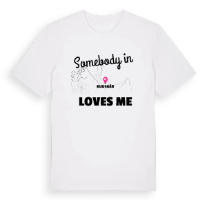Någon i Rudskär älskar mig t-shirt – ekologisk bomull t-shirt från Pinshirt