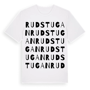 Rudstugan ordlek t-shirt – ekologisk bomull t-shirt från Pinshirt