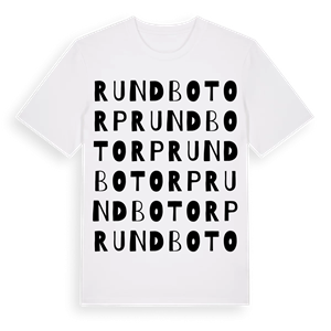 Rundbotorp ordlek t-shirt – ekologisk bomull t-shirt från Pinshirt