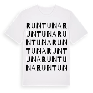 Runtuna ordlek t-shirt – ekologisk bomull t-shirt från Pinshirt