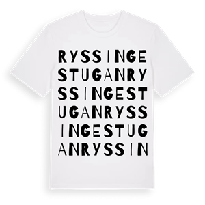 Ryssingestugan ordlek t-shirt – ekologisk bomull t-shirt från Pinshirt