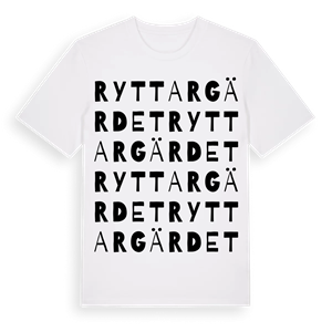 Ryttargärdet ordlek t-shirt – ekologisk bomull t-shirt från Pinshirt
