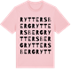 Pink Cotton t-shirt med Ryttersberg ordlek t-shirt
